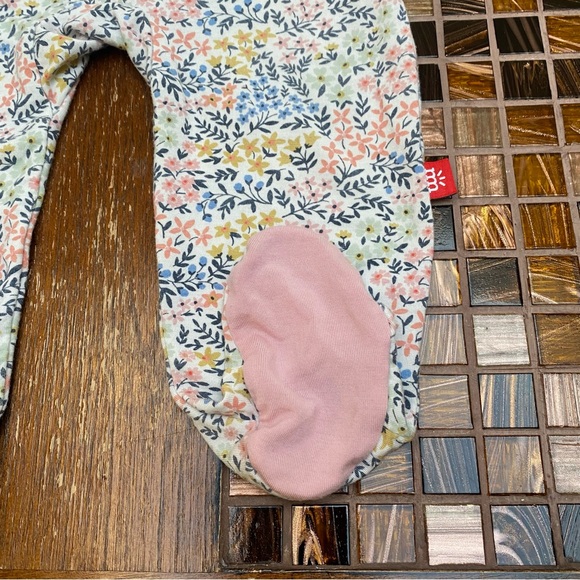 Magnetic Me Baby One Piece Footie with Pink Accents - Picture 4 of 8